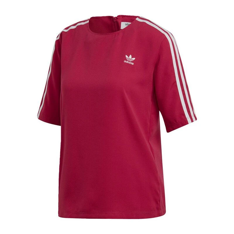 Adidas Womens Originals 3 Stripes T Shirt Pride Pink Sportpursuit