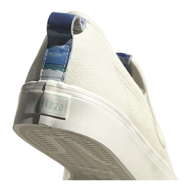 Adidas Mens Originals Nizza Slip on Shoes White White Clear Mint S