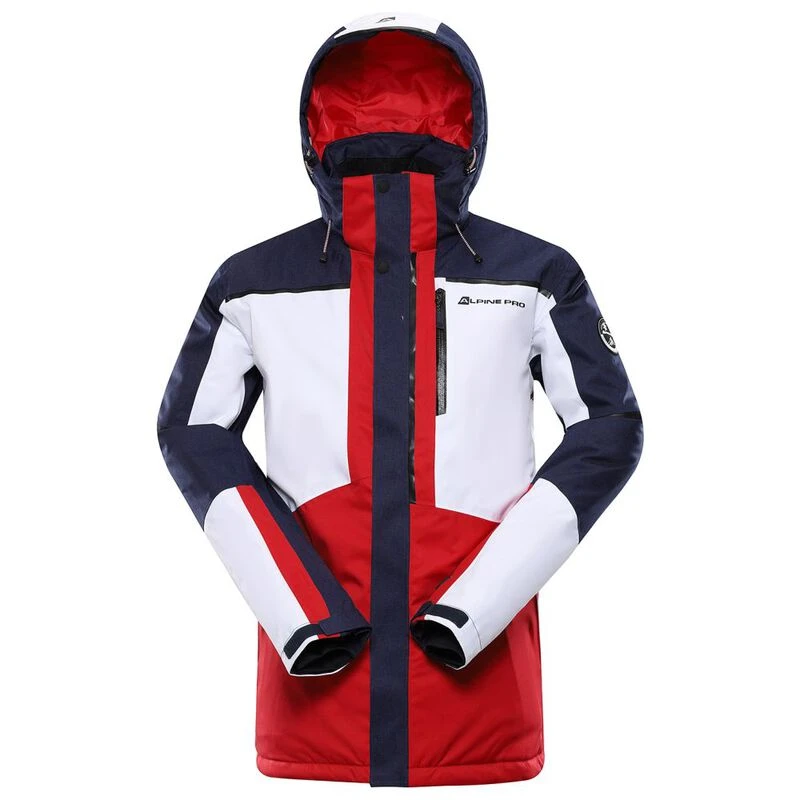 Alpine Pro Mens Malef Ski Jacket Dark Red Sportpursuit
