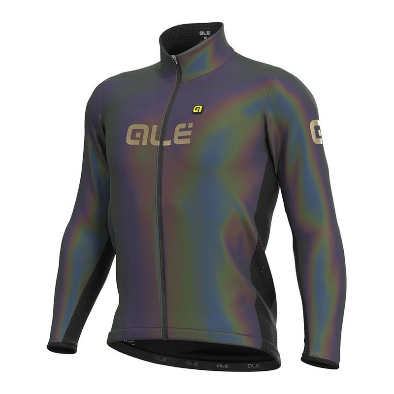 Reflective iridescent jacket mens top