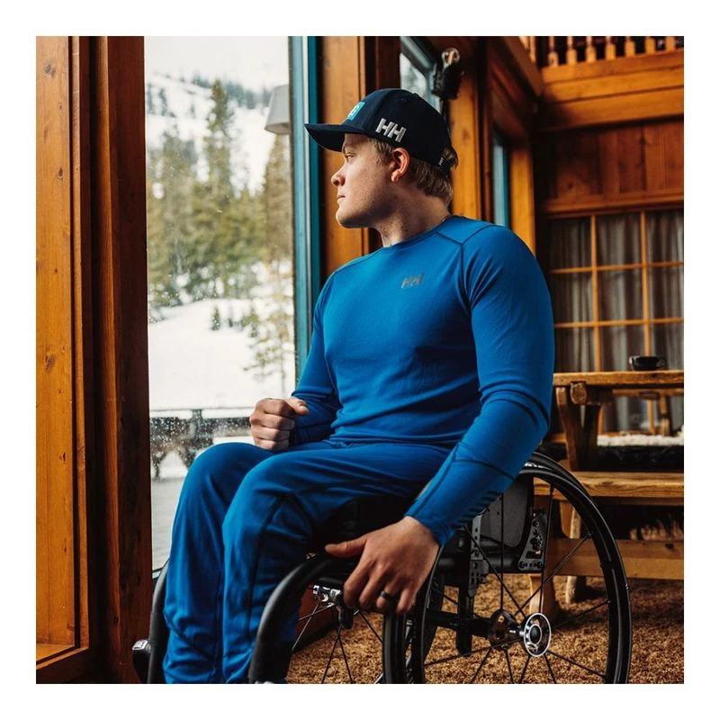 HellyHansen Mens Lifa Active Crew Baselayer Blue Sportpursuit