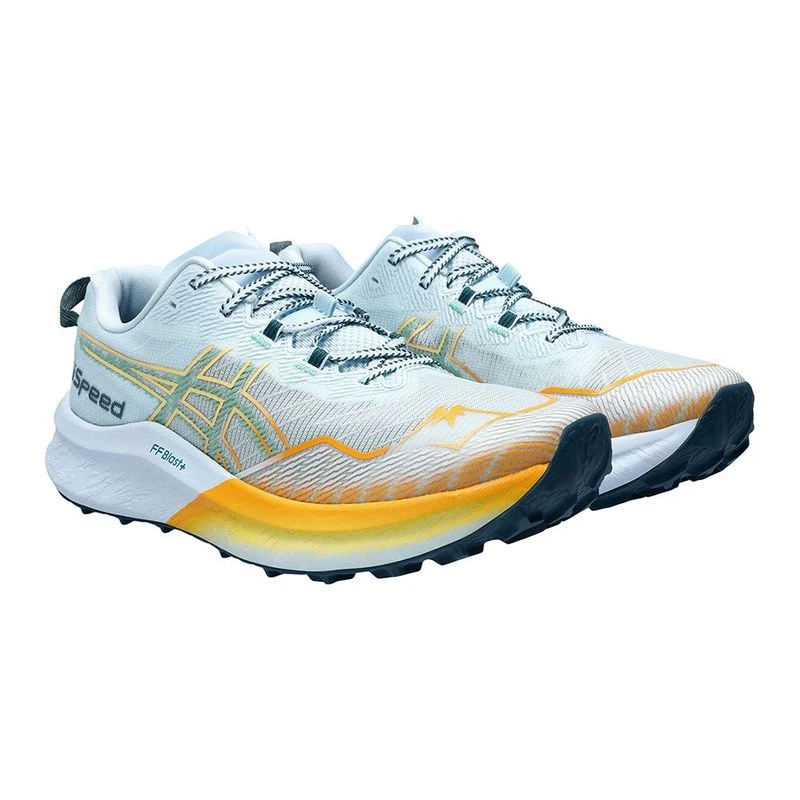 Asics Mens Fujispeed 2 Trail Running Shoes Light Blue Dark Mint Sp