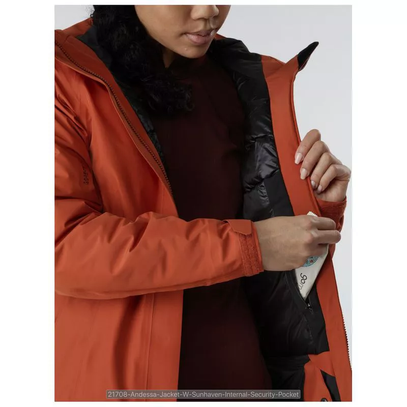 Arcteryx Womens Andessa Jacket Sunhaven Sportpursuit