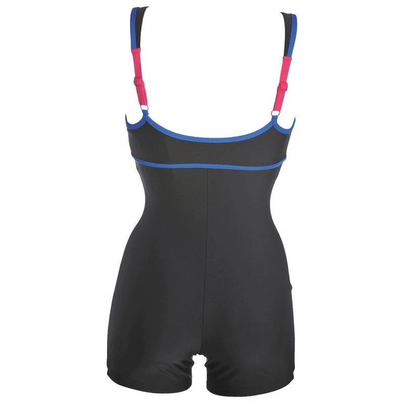 Arena Womens Venus Combi Swimsuit (Black/Blue/Rose)