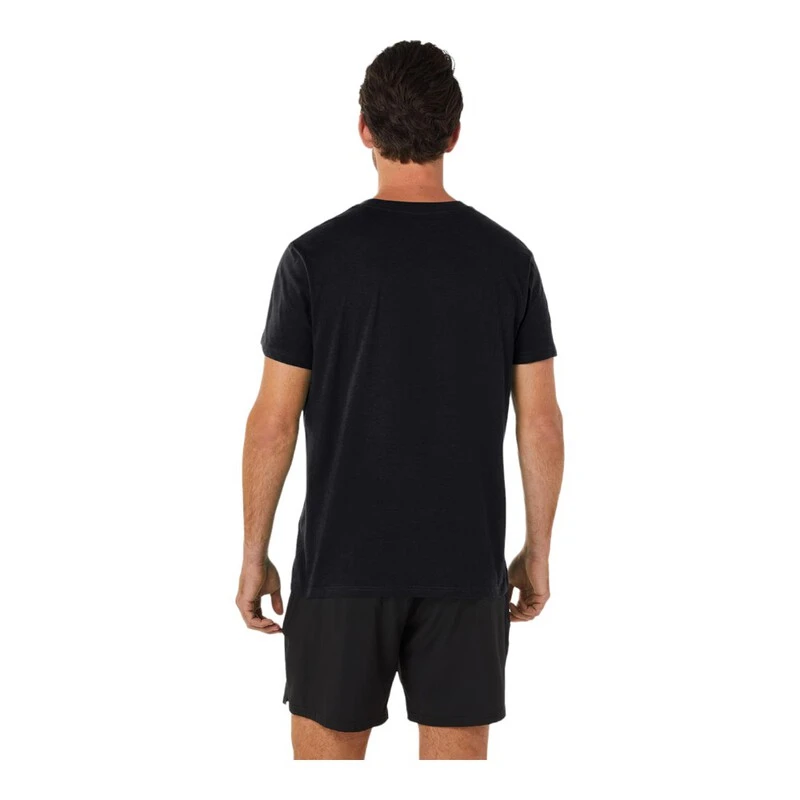 Asics T Shirt Sport Logo Homme Noir privatesportshop