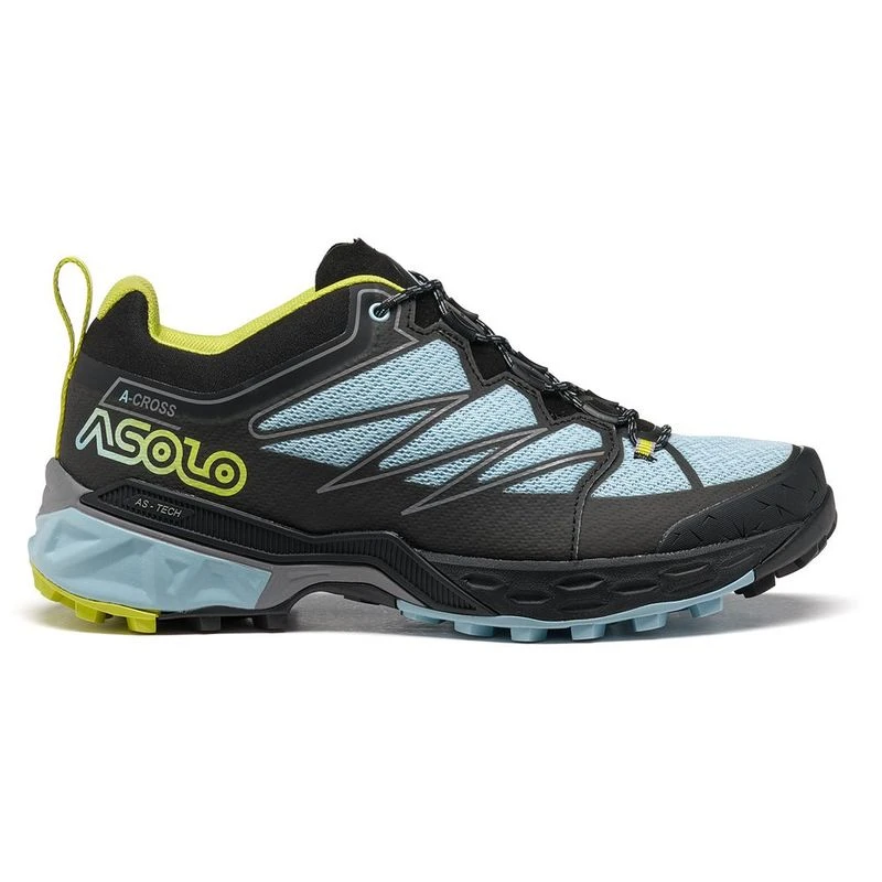 Asolo Womens Softrock Hiking Shoes Black Celadon Safety Yellow Spo