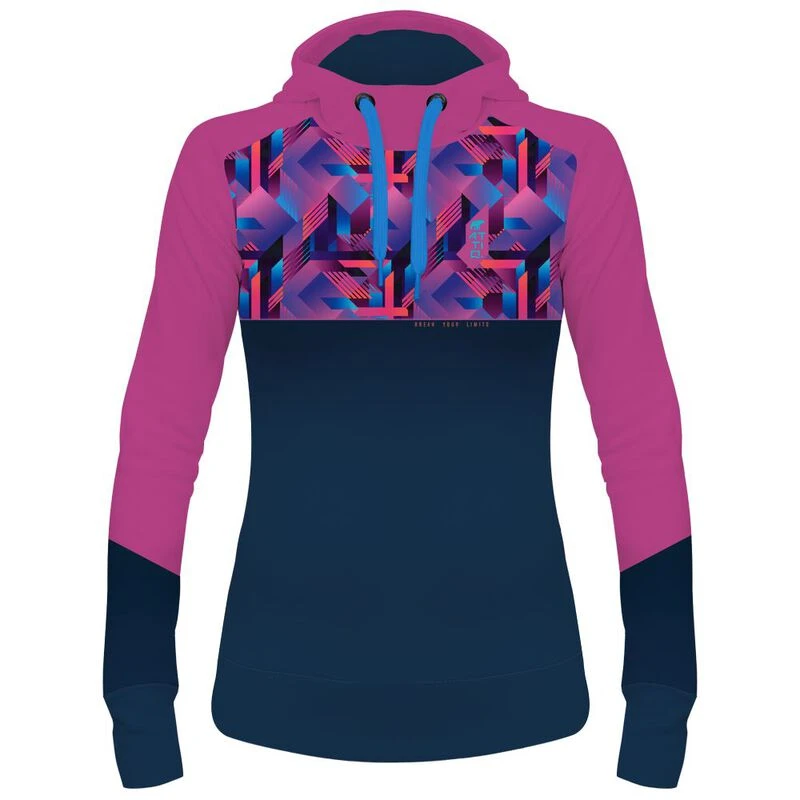 Attiq Womens Trophy Parrot Running Hoodie (Purple)