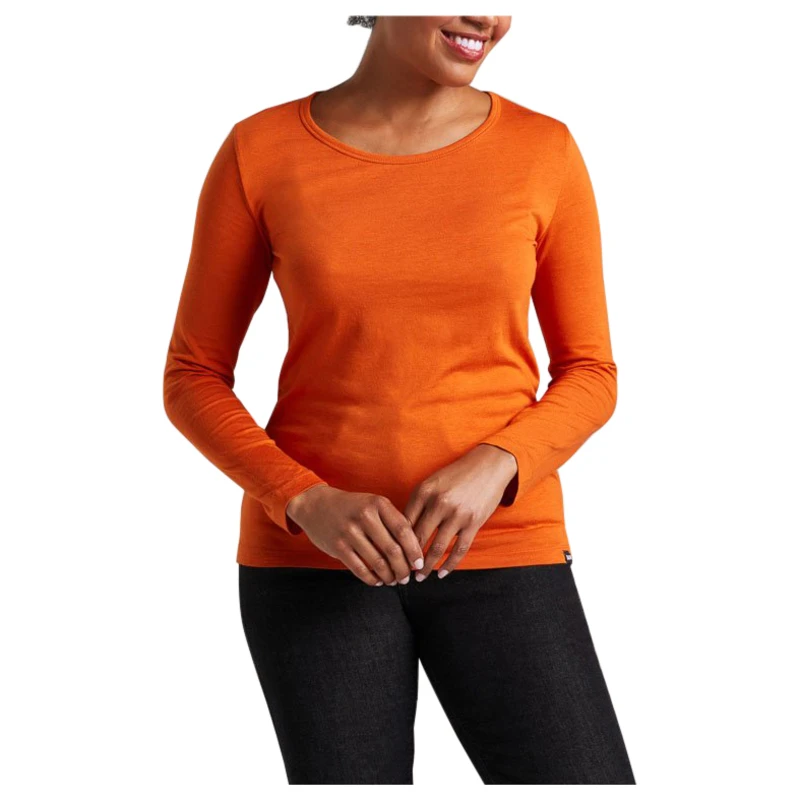 BAM Womens Origin Layering Long Sleeved Top (Orange Spice