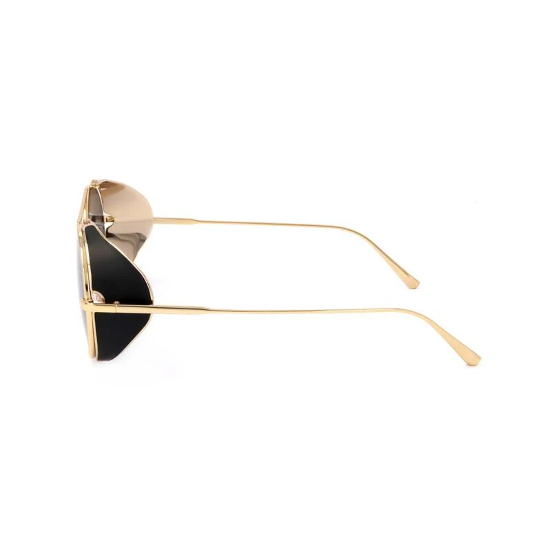 Bally BY0023-H Round Sunglasses (Shiny Deep Gold) | Sportpursuit.com