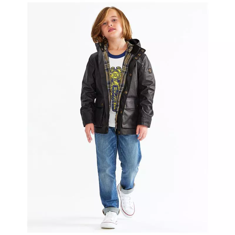 Belstaff Kids Tourmaster Jacket Black Sportpursuit