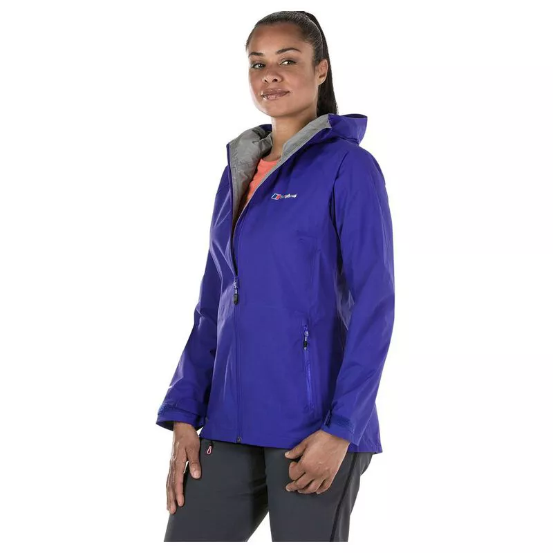 Berghaus Womens Deluge Pro Shell Jacket Purple Sportpursuit