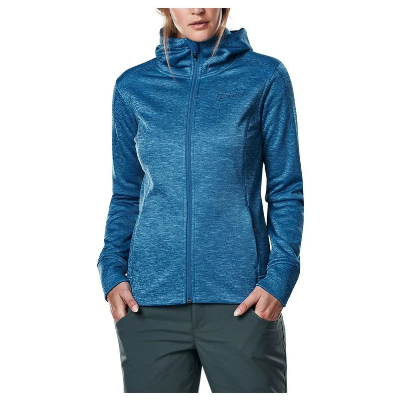 Berghaus Womens Kamloops Hooded Jacket Light Galaxy Blue Marl Spor