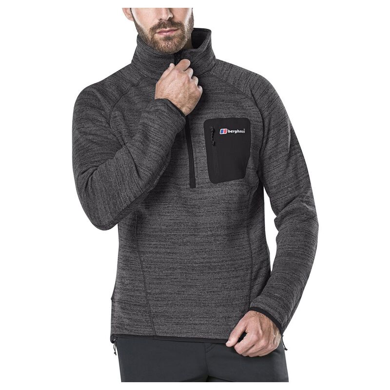 berghaus half zip fleece black