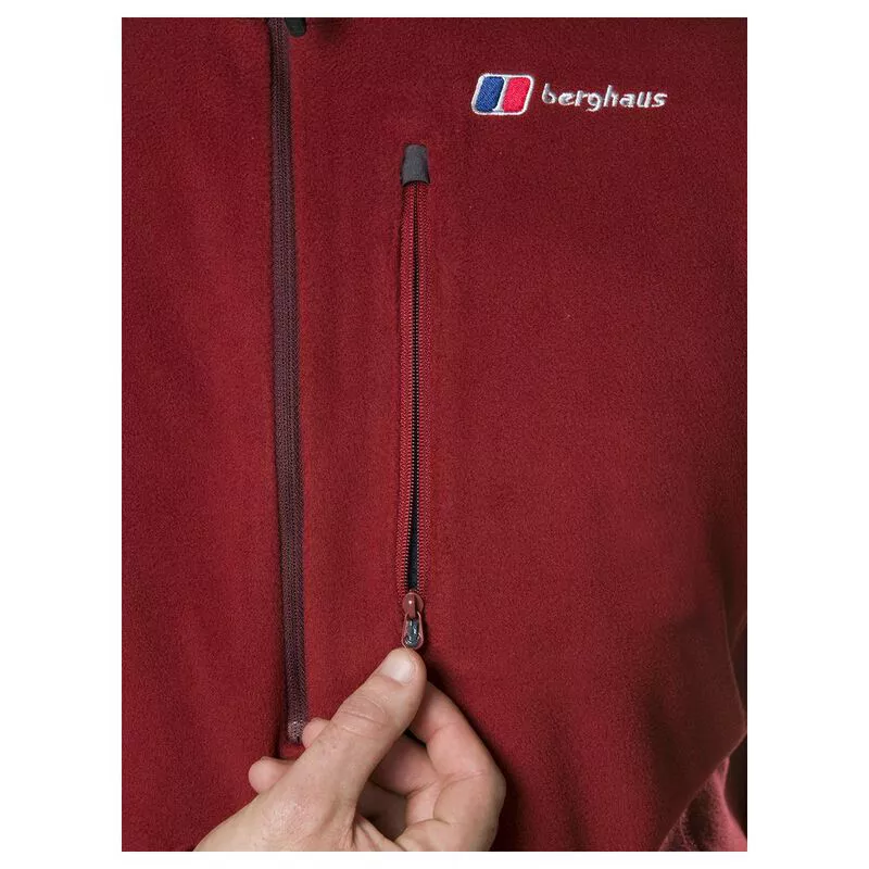 Berghaus Mens Prism Micro Polartec Half Zip Fleece Merlot Sportpur