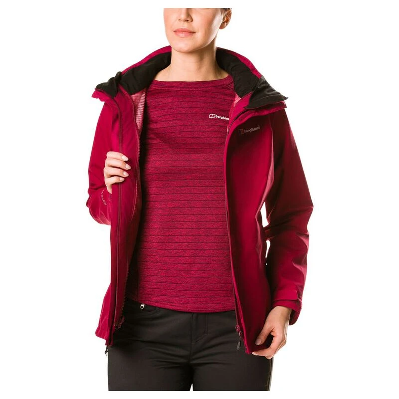 Berghaus Womens Hillwalker Gemini 3 in 1 Jacket Beet Red Sportpurs