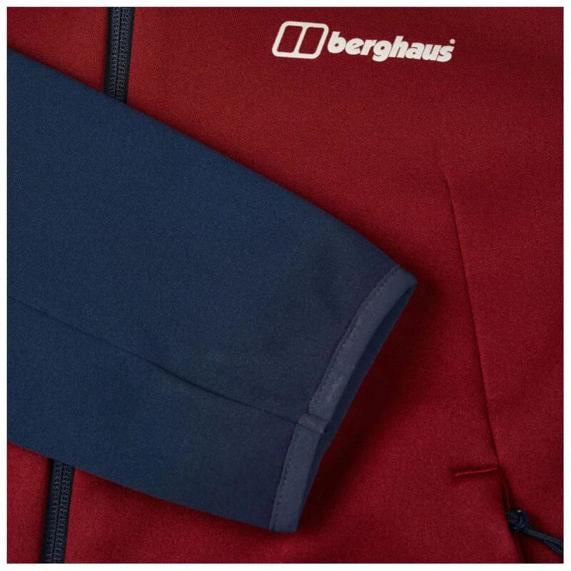 Berghaus Mens Gyber Fleece Jacket (Dark Red/Dark Blue) Sportpursuit.