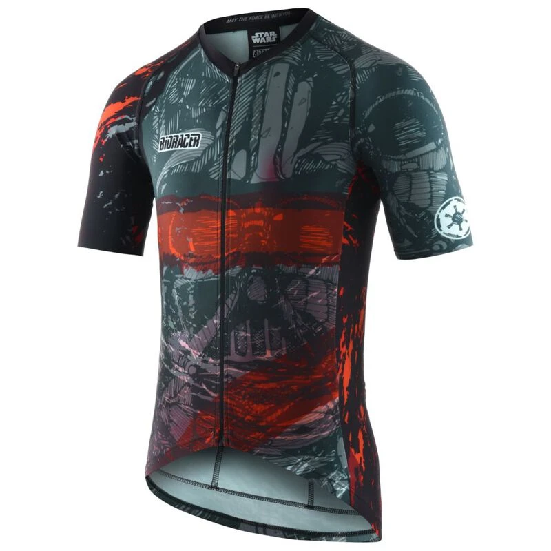 Bioracer Mens Darth Vader Jersey Red Grey Sportpursuit