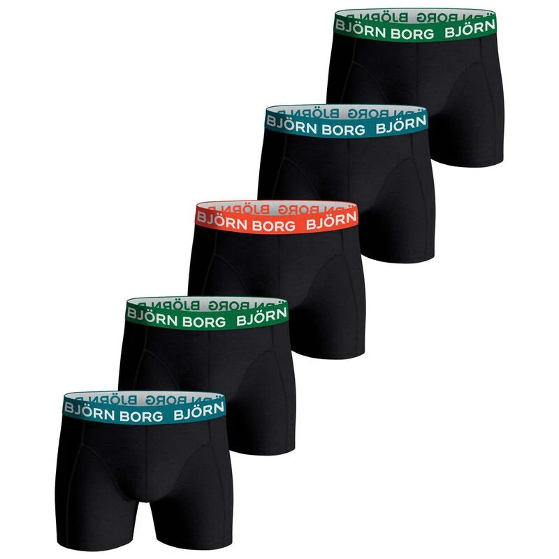 BjornBorg Mens Cotton Stretch Underwear (Multi - 5 Pack) | Sportpursui