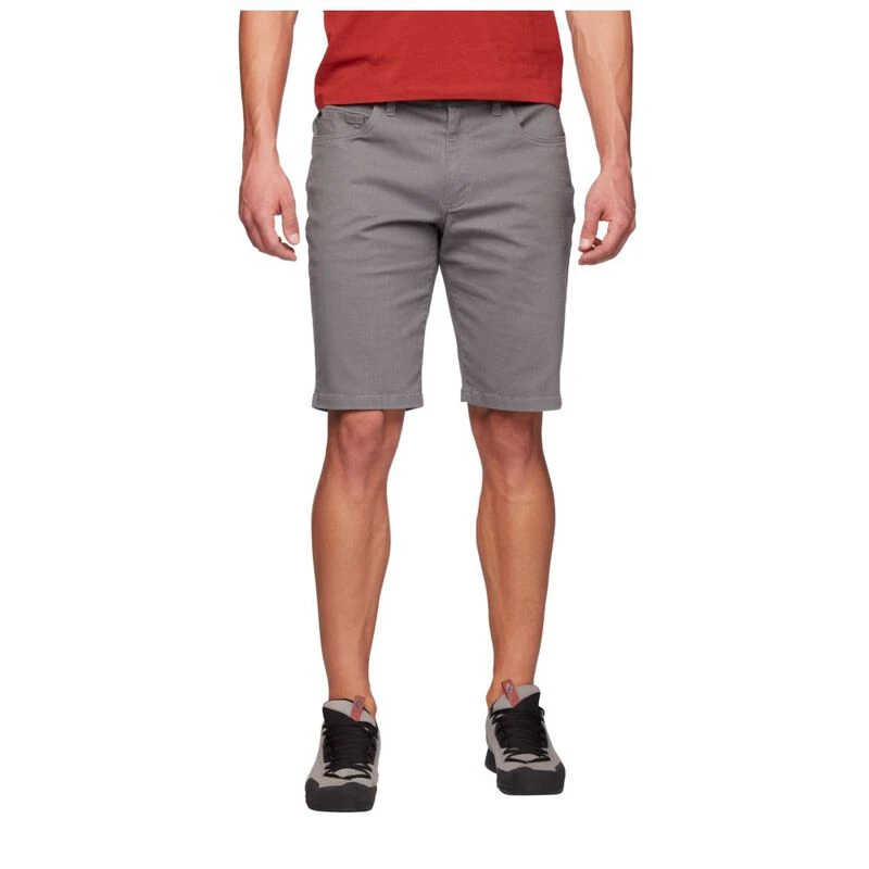 Black Diamond Mens Stretch Font Shorts Steel Grey Sportpursuit