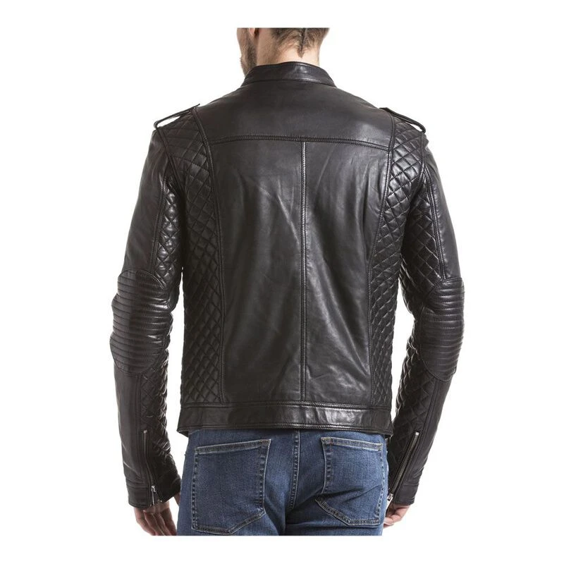 Blue wellford discount leather jacket