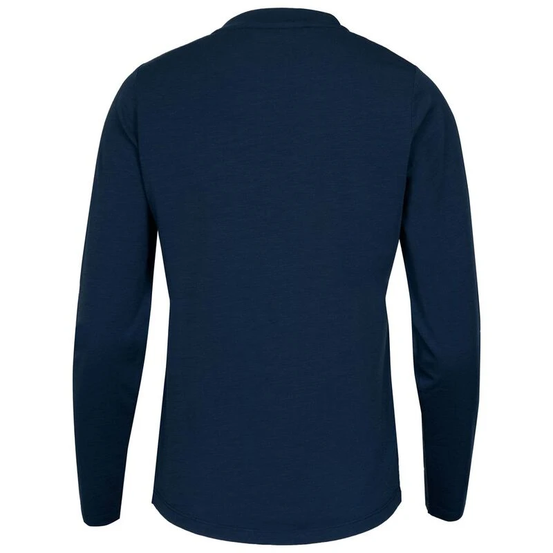 Bølger Womens Torvik Merino Blend Long Sleeve T-Shirt (Navy) | Sportpu