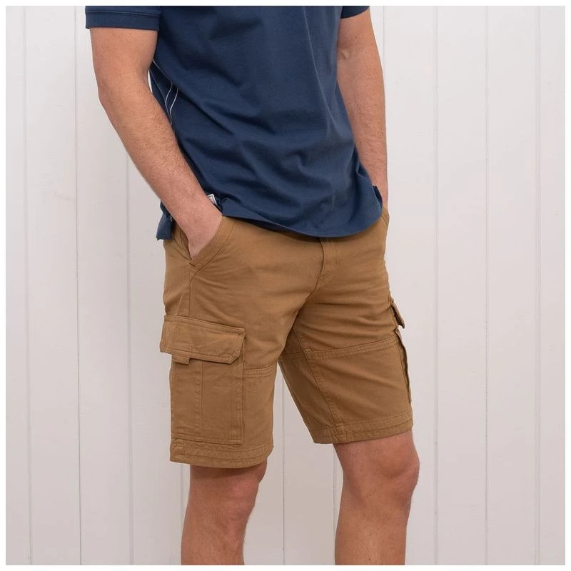 Brakeburn Mens Cargo Shorts Sand Sportpursuit