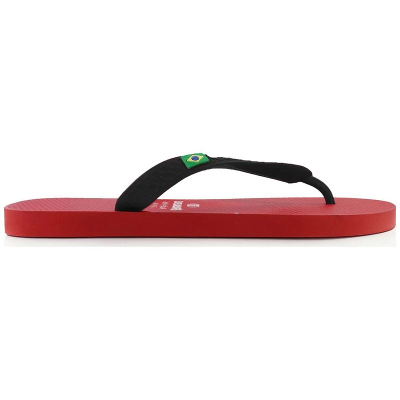 Sanuk red flip flops discount