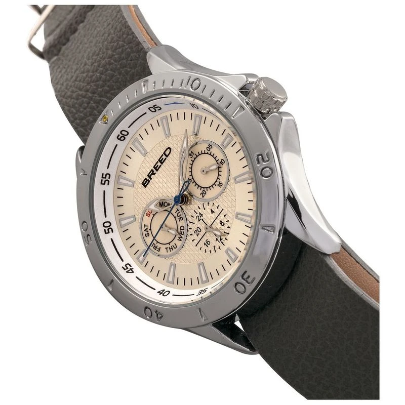Breed Dixon Watch Pewter Silver Silver Sportpursuit