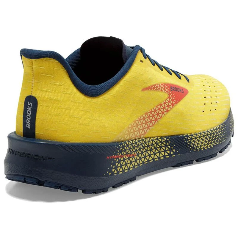 Brooks Mens Hyperion Tempo Running Shoes Maize Titan Cherry Tomato