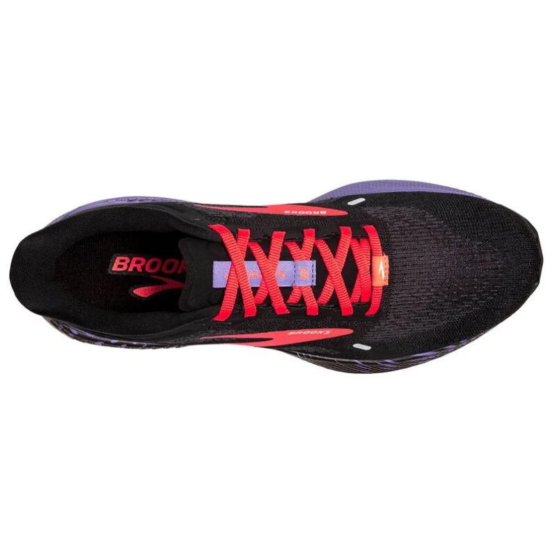 Brooks Womens Launch GTS 9 Running Shoes Black Coral Purple Sportp