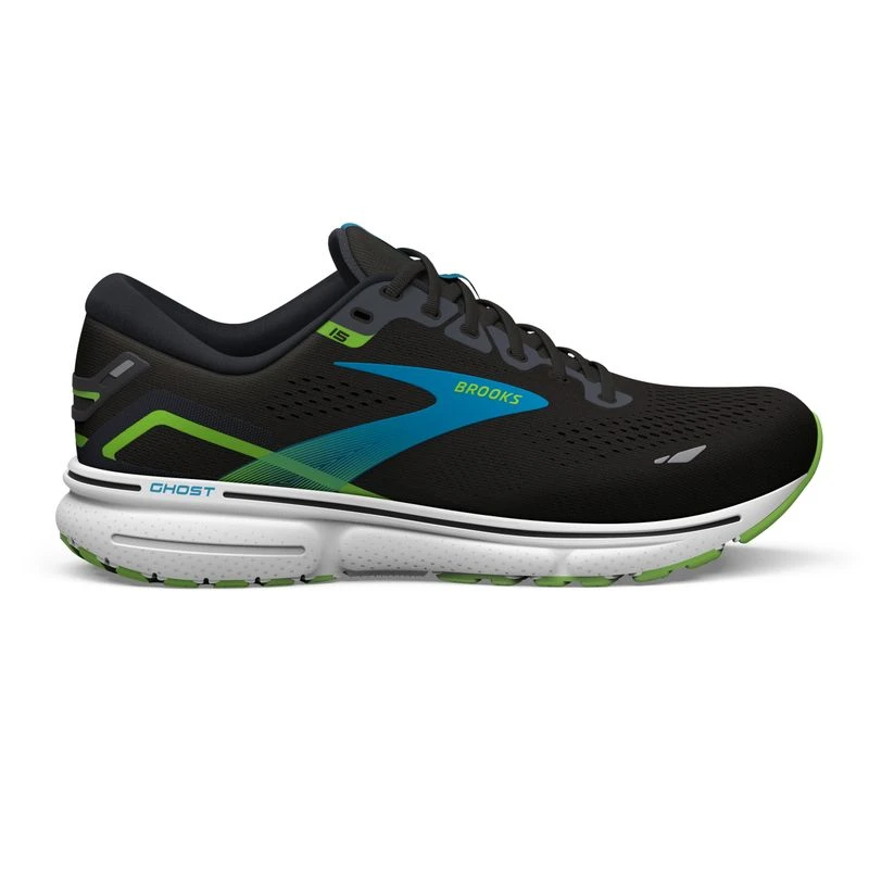 Brooks Chaussures de course a pied Ghost 15 Homme Noir Hawaiian Ocean