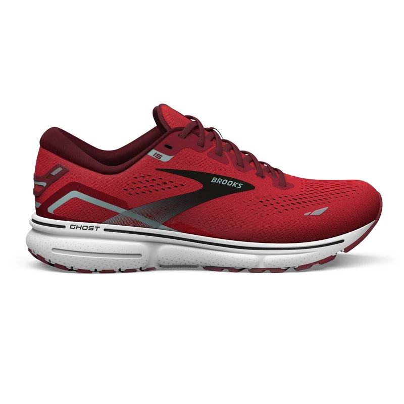Brooks Mens Ghost 15 Running Shoes Red Blue Haze White Sportpursui