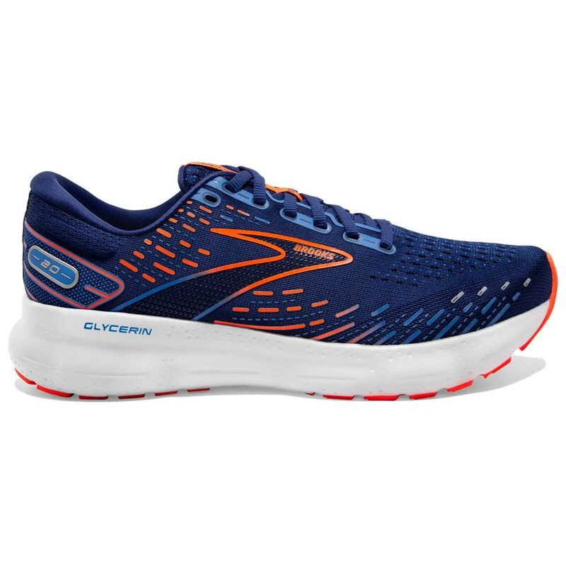 Brooks Mens Glycerin 20 Running Shoes (Blue) | Sportpursuit.com