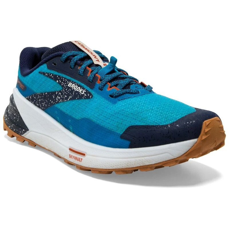 Brooks Mens Catamount 2 Running Shoes (Peacoat/Atomic Blue/Rooibos)