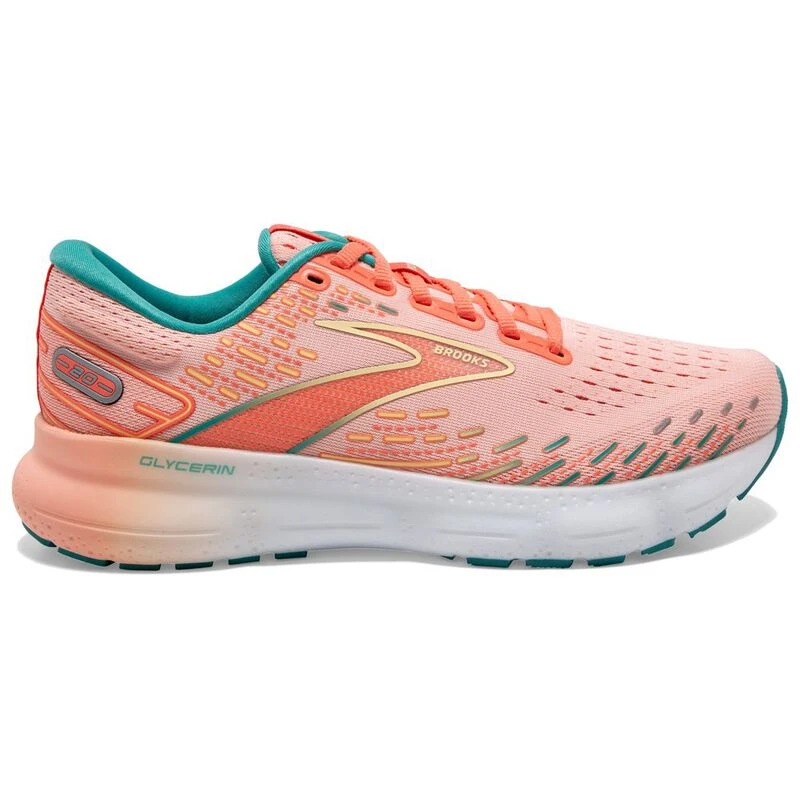 Brooks Women's Glycerin GTS 20 Supportive Running Shoe -  Peacoat/Ocean/Pastel Lilac - 5 Medium