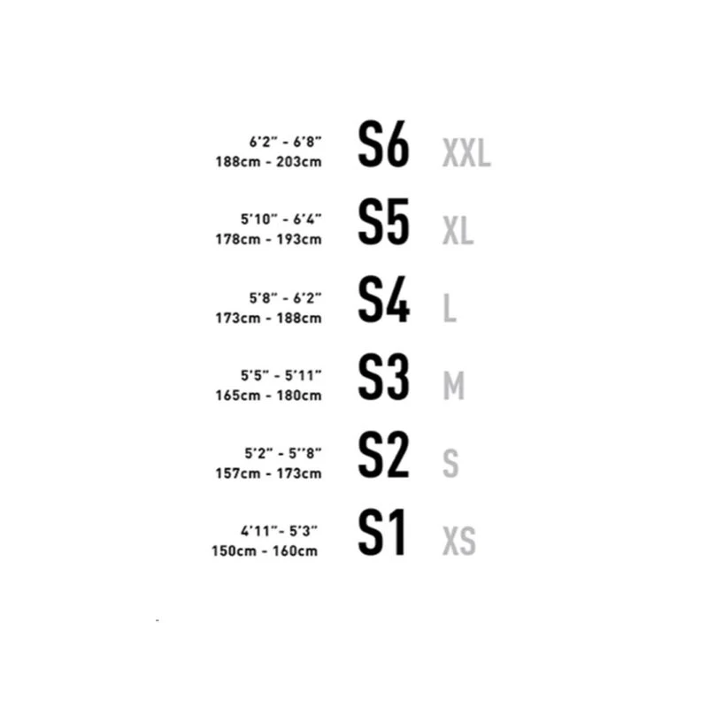 Specialized women's mountain bike size chart outlet