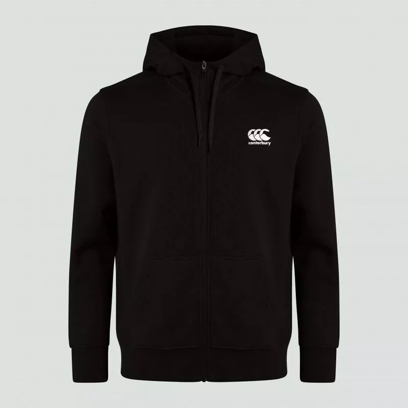 Canterbury Mens Zip Thru Fleece Hoodie Meteorite Sportpursuit