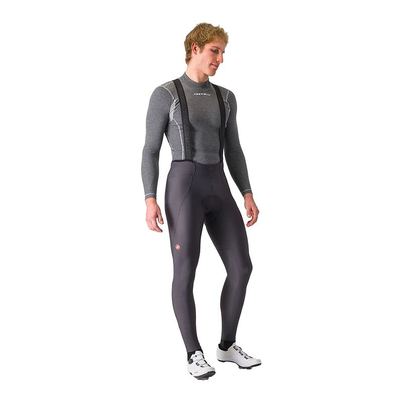 Castelli Mens Espresso Bib Tights Grey Sportpursuit