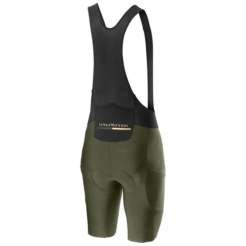 Castelli Mens Unlimited Bib Shorts Military Green Sportpursuit