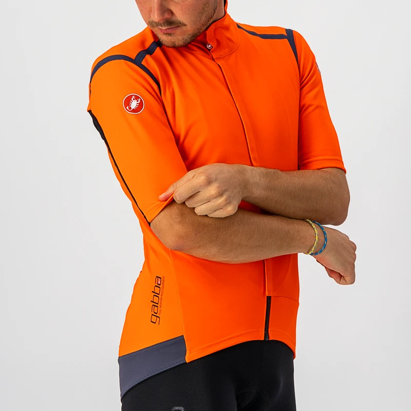 Castelli Mens Gabba Ros Jersey Brilliant Orange Sportpursuit