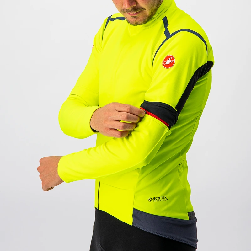 Castelli perfetto long clearance sleeve yellow fluo