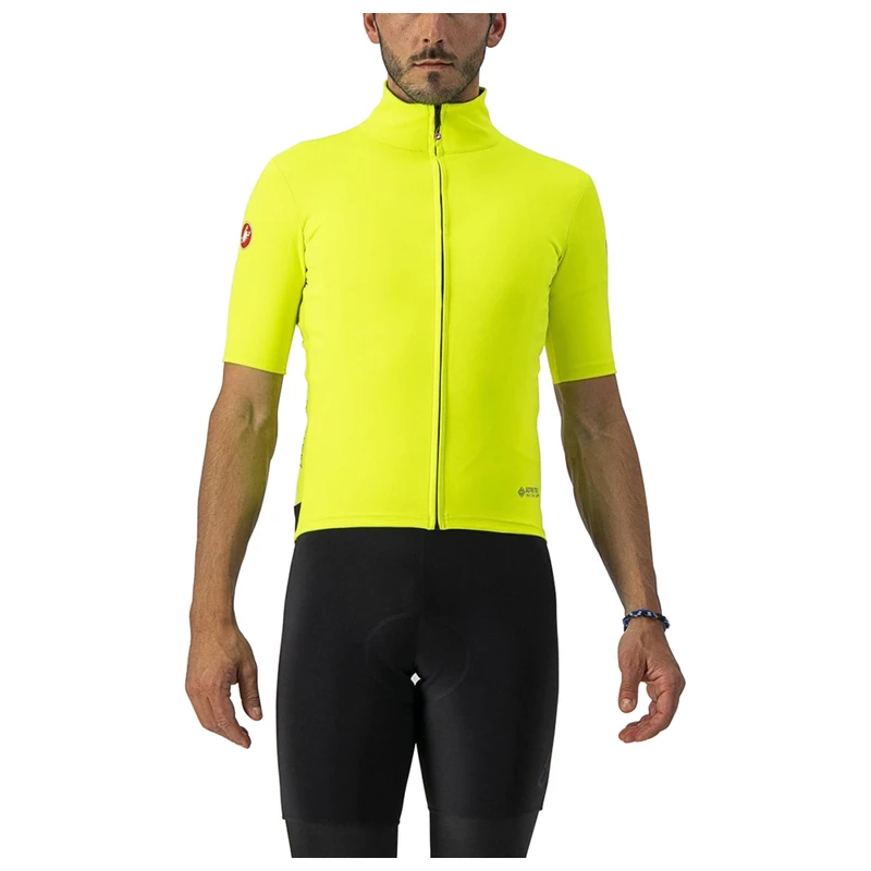 Castelli Mens Perfetto Ros Light Jersey (Yellow Fluo) | Sportpursuit.c