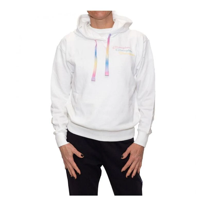 Champion Womens Classic CH Hoody White Sportpursuit