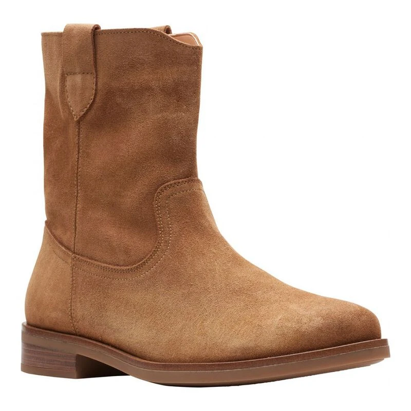 Clarks Womens Memi Mid Casual Boots Brown Sportpursuit