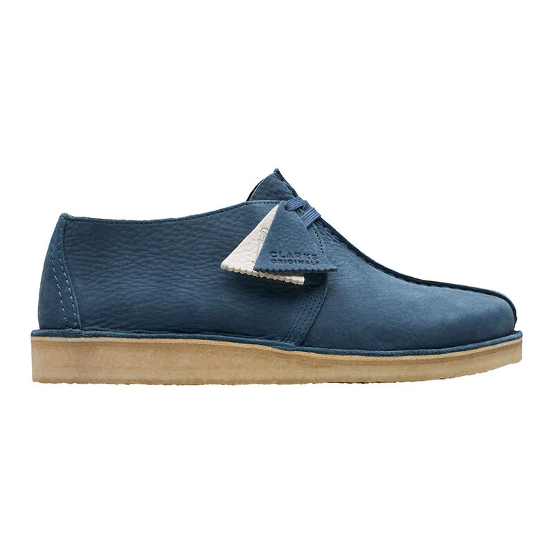 Clarks Mens Desert Trek Casual Shoes Blue Grey Nubuck Sportpursuit