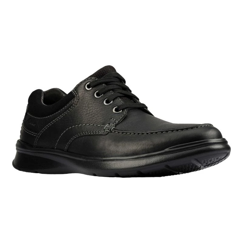 Clarks Mens Cotrell Edge Casual Shoes Black Sportpursuit