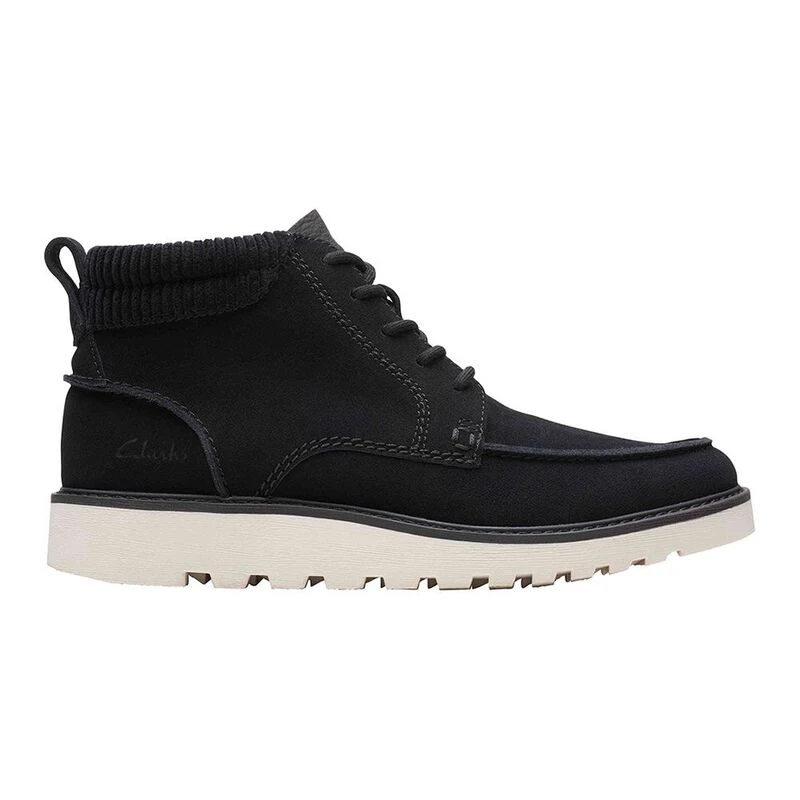 Clarks Mens Barnes Mid Casual Boots Black Sportpursuit