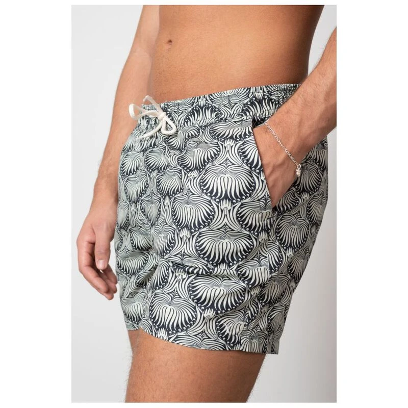 Clean Cut Copenhagen Mens Classic Swimwear (Khaki/Navy Leaf) Sportpu