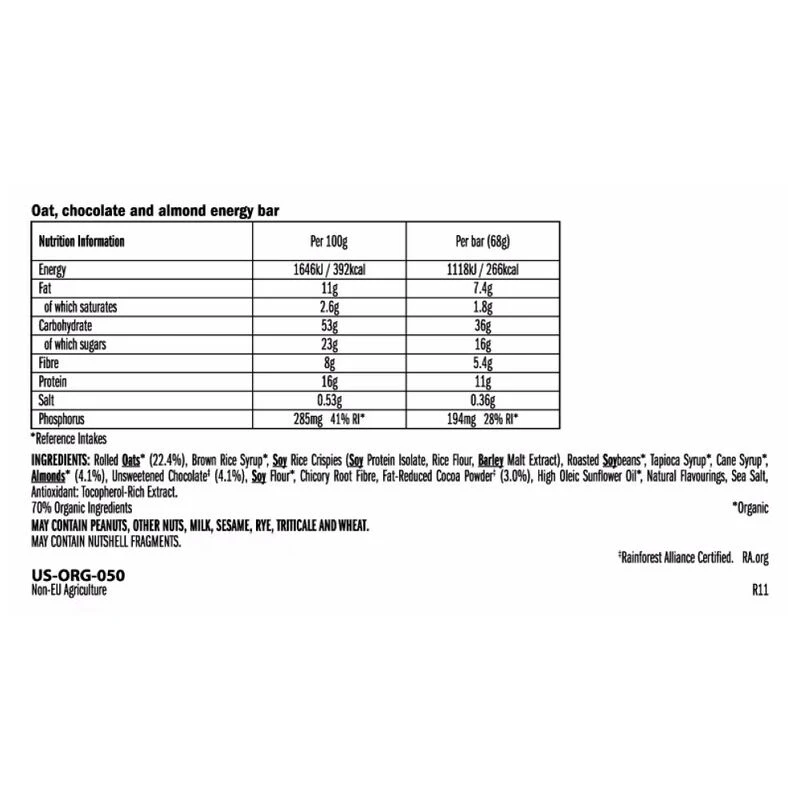 Clif Bar Clif Energy Bars (Chocolate Almond Fudge 12 x 68g BBD 05/
