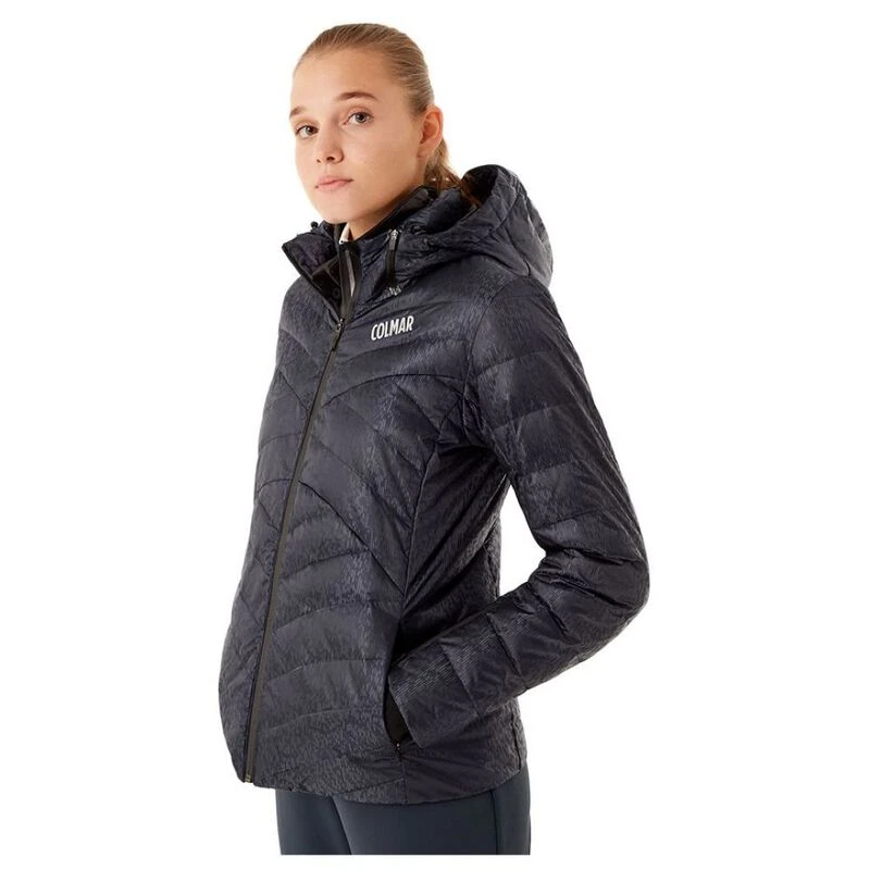 Colmar Womens Ancolie Down Ski Jacket Blue Black Sportpursuit